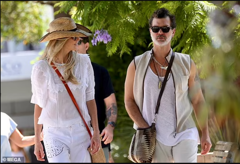 Elle Macpherson and Doyle Bramhall Coordinate Boho Looks During Bondi